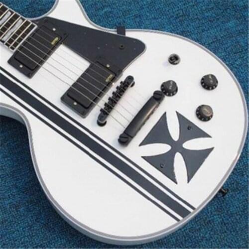 Free shipping, 6-string electric guitar, black accessories, factory customizable