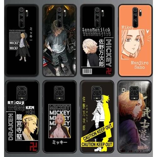 Tokyo Revengers manjiro sano Phone Case For Xiaomi Redmi Note 9S 9 8 10 Pro 8T 9C 9A 8A Silicone Smart Back Cover Mobile Bag