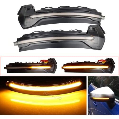 For Audi A3 8V S3 RS3 2013-2018 Flow Rearview Dynamic Sequential Mirror Flowing LED Turn Signal Light