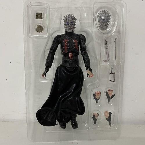 NECA Hellraiser Figure He'll Tear Your Soul Apart Ultimate Pinhead Action Figure PVC Movable Collection Toy Gifts