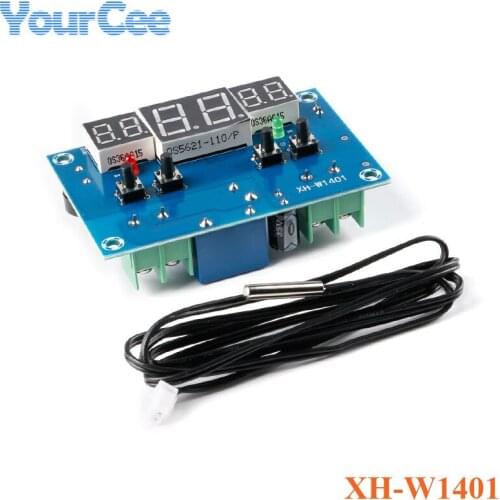 XH-W1401 Intelligent Digital Thermostat Temperature Controller Board Module Temperature Control LED Display with Cable