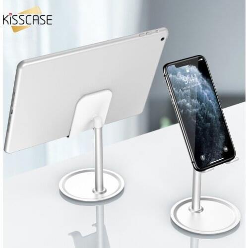 KISSCASE Desktop Phone Holder For Samsung Xiaomi iPhone Universal Mobile Phone Tablet Holder Stand For iPad Tablet Desk Holder