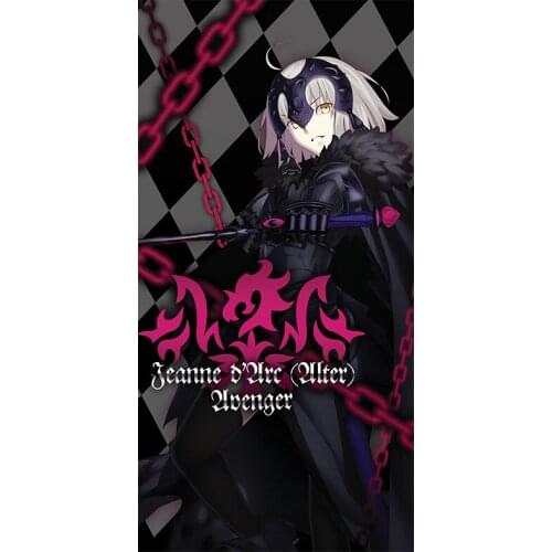 MGF FGO Jeanne d'Arc Anime Hand Towel Pattern Face Towels Fate Grand Order avenger alter Bath Towel