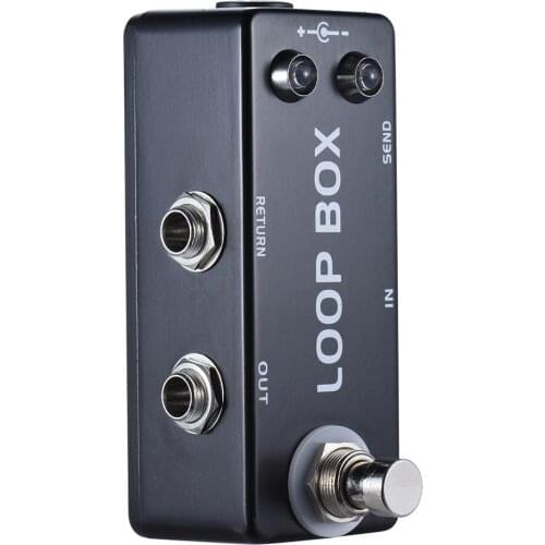 Mini Guitar Effect Pedal Loop Box Switcher Channel Selection True Bypass Zinc-aluminium Alloy Body