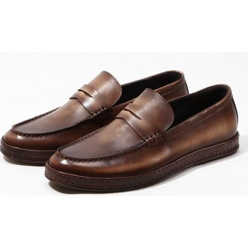Fashion slip-on Men Oxford Shoes Classic Shoes Driving Shoe Mans Wedding casual Party Dress Leather Shoes Men