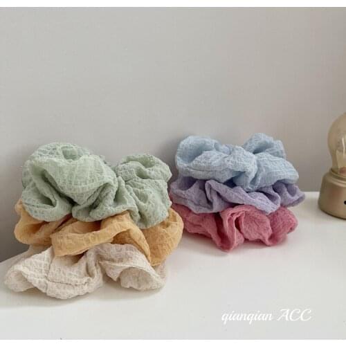 Fashion Solid Color Refreshing Women Girls Headband Elastic Hairband Scrunchies Korean Style Sweet Hair Accessories Headwear