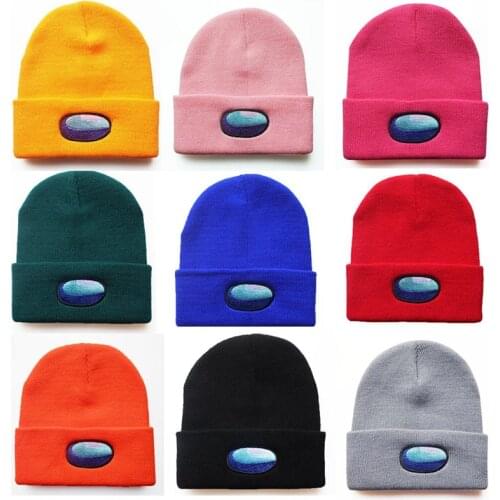 Beanies Cartoon Knitted Beanies Hat Winter Warm Ski Hats Men Women Skullies Soft Elastic Cap Sport Bonnet Swanowing