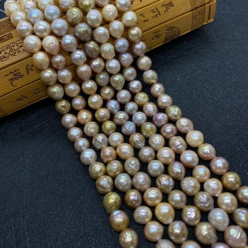 New Irregular Shape Natural Freshwater Pearl 9mm DIY Handmade Wind Chime Pendant Ladies Accessories Beads for Jewelry Making