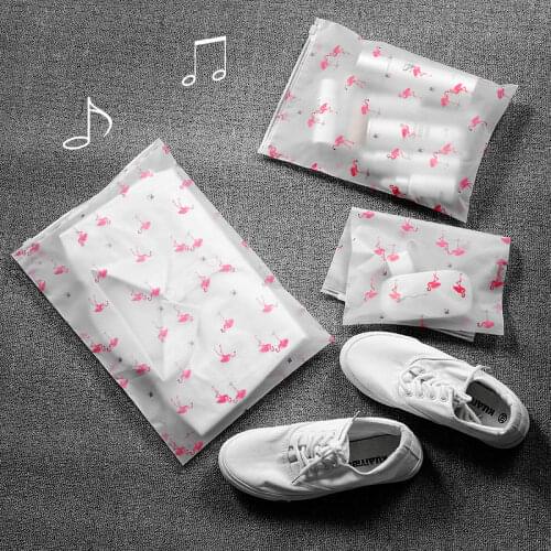 1Pc Transparent Flamingo Make Up Case Swimming Bags Cosmetic Bag Zipper Organizer Storage Makeup Pouch Toiletry Beauty Wash Kit