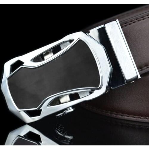 Type Men Business Style Belt Designer Genuine Leather Male Belt Automatic Buckle Belt Top Quality Girdle Belts For Suit Pants