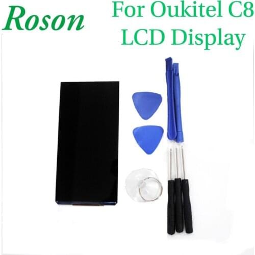 Roson for Oukitel C8 LCD Display Screen 4G 5.5 " Perfect Replacement Mobile Accessories For Oukitel C8 +Tools +Adhesive