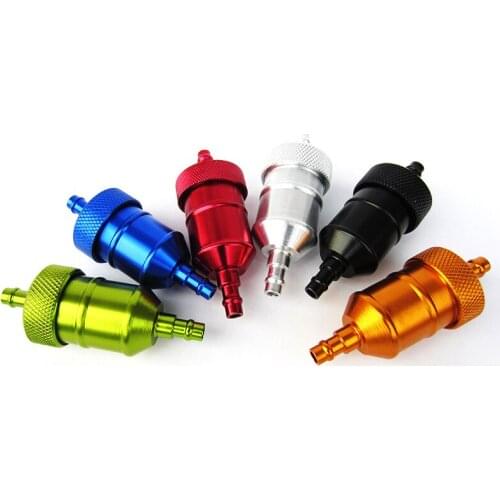 Universal 6 Color Aluminum Petrol Gas Fuel Filter Cleaner For Pit Dirt Bike Motorcycle ATV Quad Oil Gas Fuel Filter