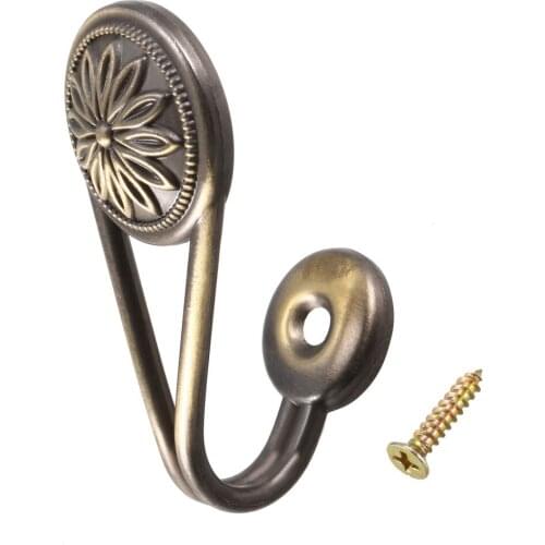 Uxcell 4Pcs Decorative Curtain Drapery Holdback Bronze 67X30X34mm to kitchen, living room, bedrooms, bathrooms, office, etc