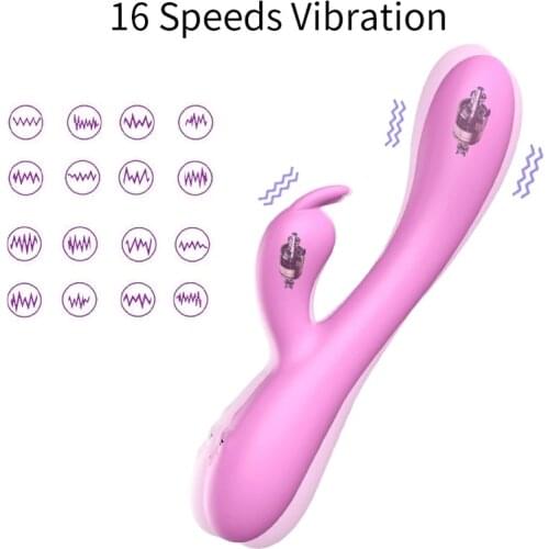 Heating Rabbit Vibrator Clitoris Stimulator G-spot Adult Sex Toy USB Charging Female Vagina Femme Masturbator Dildos For Women