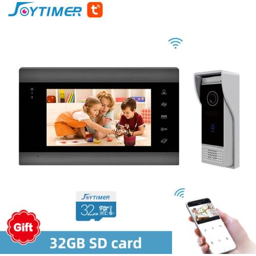 Video Intercom for Home Door Phone System 7 Inch AHD Doorbell Camera With Tuya Smart Motion Detection One-Key Unlocking