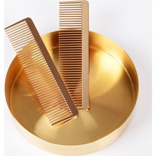 1 Pcs Nordic Style Gold Retro Metal Comb Hair Comb Professional Hairdressing Comb Hair Cutting Comb Valentines Day Present