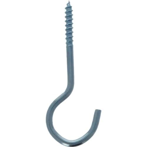 10/20/30/40/50/100Pcs Self-Tapping Screw Open Sheep Eye Hook Carbon Steel Galvanized Nail Diameter 4/5mm