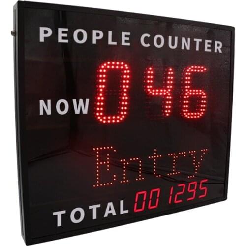 102/5000 Ganxin Highlight digital display people counter with infrared sensor automatic access control system