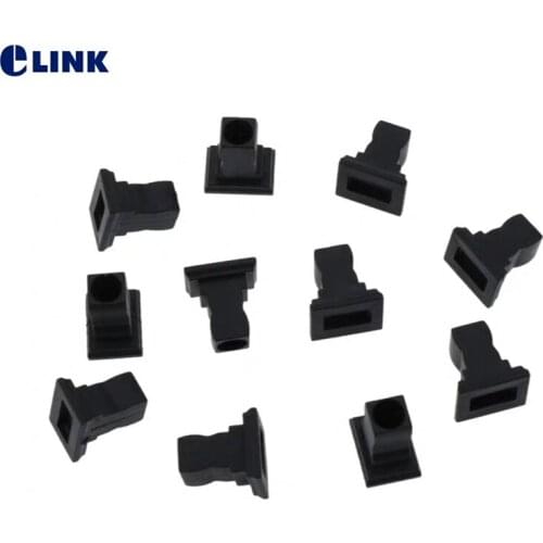 10k pcs dust caps for SC optical fibre adapter black color Simplex duplex SM MM UPC APC plastic type factory supply ELINK