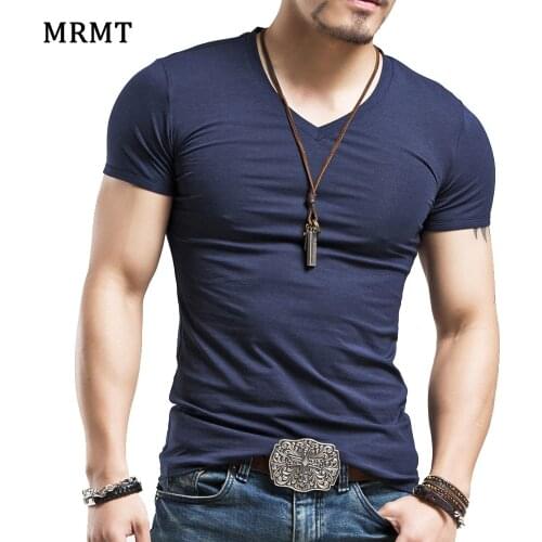 2021 Lycra cotton men 's short sleeve v neck t shirt men v-neck short sleeve T-shirt tshirt for men Free Shipping