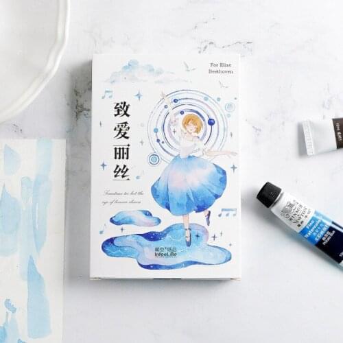 30 Pcs/Set Lovely Alice Girl Postcard /Greeting Card/Wish Card/Christmas and New Year gifts