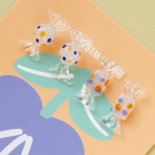 Candy Handmade Glass Pendant Handmade Earring Jewelry DIY Accessories Material