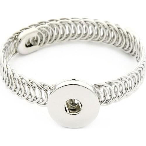 Gold2 colors B276 Unisex Bohemian18mm metal snap button bracelet carter love bangle Wrist watches for women 041204