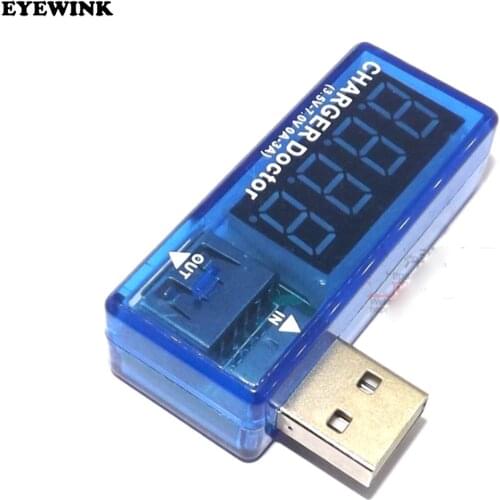 Digital USB Mobile Power charging current voltage Tester Meter Mini USB charger doctor voltmeter ammeter LED display
