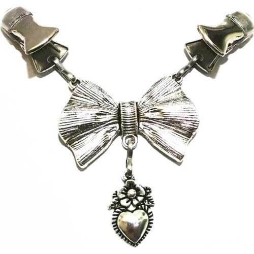 Bow Sweater Cardigan Clip Flower Heart Cloak Cape Clasp Clamps Women Shawl Cinch Guard Clip