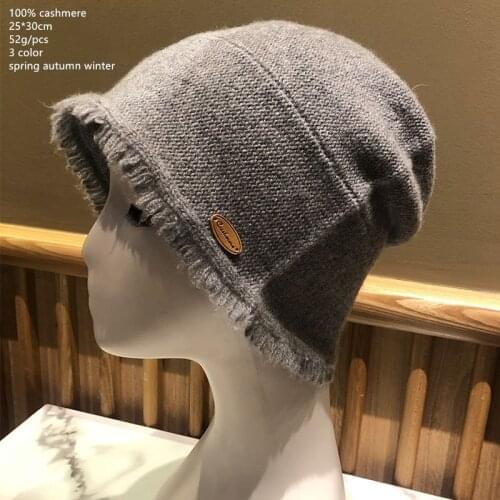 Naizaiga 100% cashmere Knitted wool shaved hat, fisherman hat, warm and comfortable JRSM609