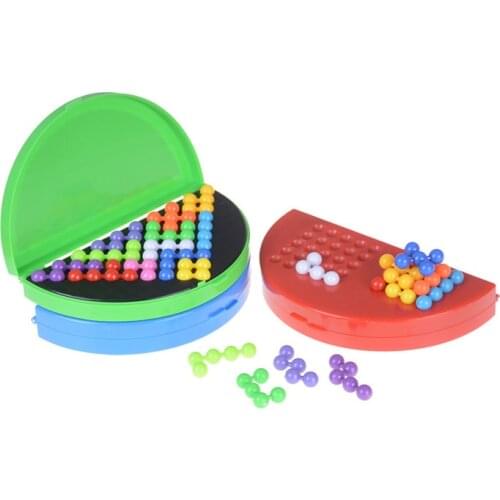 Classic Beads Puzzle Pyramid Plate IQ Mind Game Brain Teaser Kids Educational Toys