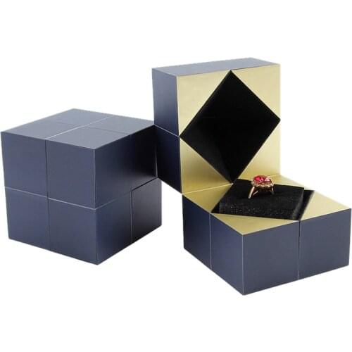 Valentines Day Magic Cube Jewelry Packaging Box Personalisation Propose Marriage Ring Box