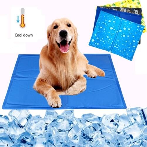 Pet Pad Summer Cooling Mat Pet Cold Gel Pad Heat Relief Summer Soft Dog Cooling Bed PVC Soft Comfortable Cat Cushion For Dog