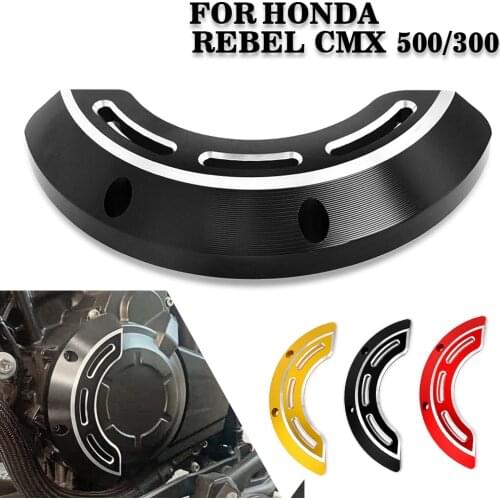 Motorcycle CNC Left Engine Cover Stator Case Crash Slider Guard Protection For Honda Rebel CMX 300 500 CMX300 CMX500 2017-2020