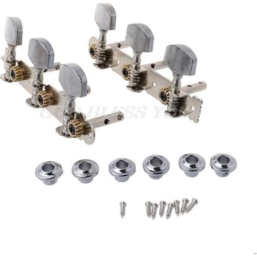 Metal Classic Guitar String Tuning Pegs Machine Heads Tuners Keys Parts 3L 3R Drop Shipping