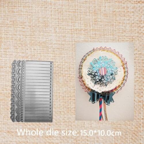 4pc heart hollow lace disc DIY Scrapbook paper craft album card decorative embossing stencil 150*100 mm