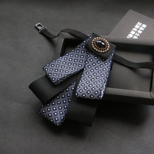 New Free Shipping fashion male MENS wedding groom Groomsmen Korean dress gentleman bow tie dress black diamond on sale Headwear