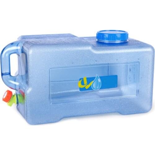 25L PC Water Carrier Storage Container Car Bucket Thickened With Faucet Self Driving Car Portable Bucket Outdoor Everybody