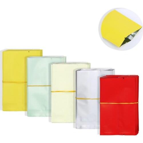 200pcs Colorful Aluminum Foil Heat Seal Packaging Food Coffee Flat Pocket Packing Bag 2-5g