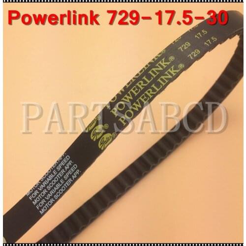 Gates Powerlink Drive V-Belt 729x17.5 for GY6 50cc 139QMB Engine Chinese Scooters ATV and Go Kart Baotian Sunl Roketa Romet Baja