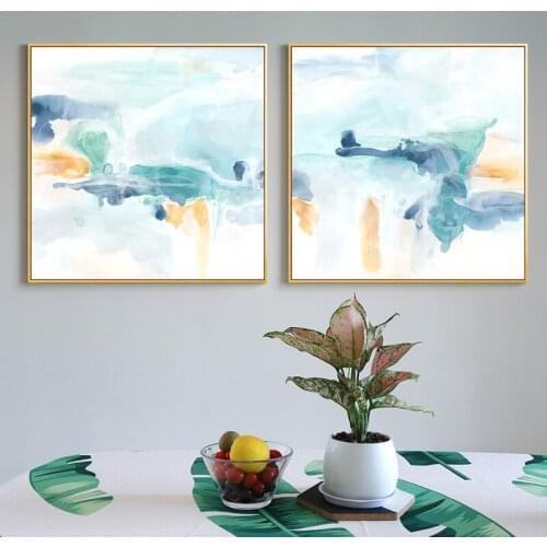 Modern Canvas Painting Wall Art Picture Print for Living Room Decorative Blue Green Orange for Bedroom Home Decor Painting