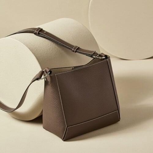 FIRMRANCH womens bag 2021 new leather retro one shoulder tote bag fashion trend large capacity messenger commuter messenger bag