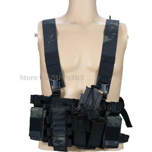 Tactical Vest Easy Chest Rig Pack Pouch Light Weight Heavy Duty Carrier Vest Military Equipment