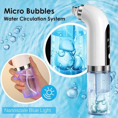 Skin Care Blackhead Remover Small Bubble Vacuum USB Electric Pimple Nose Point Noir Acne Pore Deep Cleaner Tool Limpieza Facial