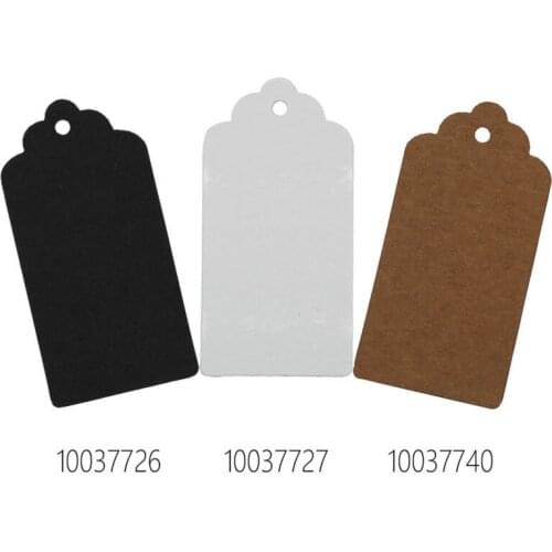 Wrapables 50 Gift Tags/Kraft Hang Tags,Price Tags, Scalloped Chipboard Tag-100377