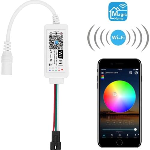 WS2811 Controller Smart WiFi APP Voice Control, Support Alexa Google Home,for DC12V~24V WS2811 SM16703 1903 Addressable