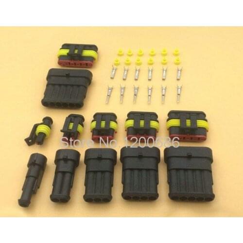 Packed include (1+2+3+4+5+6P) AMP 1.5 waterproof connectors Auto Waterproof Electrical Connector