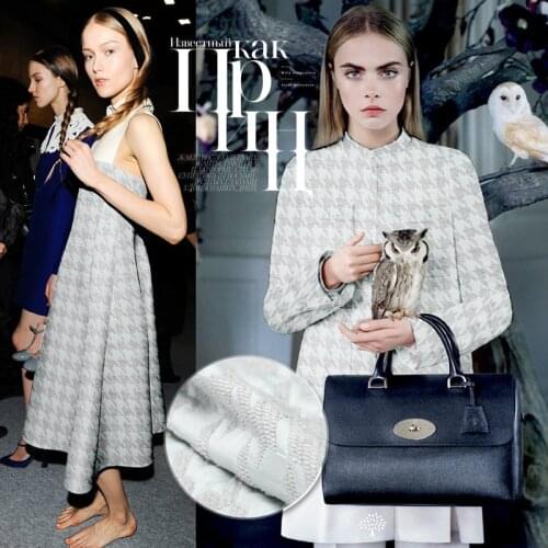 Jacquard woven wool fabric autumn and winter wool coat jacket woolen cloth wholesale high quality wool cloth