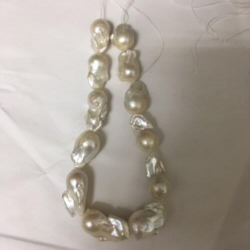 Pearl beads,100% Nature freshwater loose pearl with baroque shape, BIG BAROQUE shape pearl .16-24 mm,nature white white color