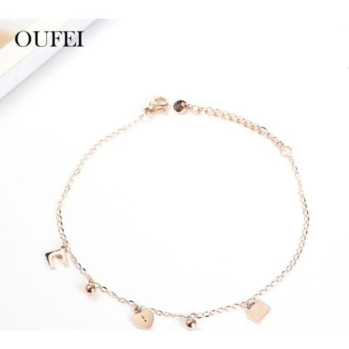 XUANHUA Stainless Steel Jewelry For Woman Vogue 2019 Rose Gold Chain Link Bracelets Bangles Jewelry Accessories Bohemian